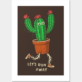 Let's run away Posters and Art